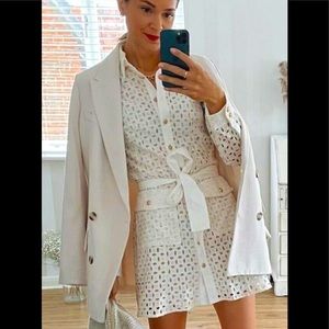 Zara Openwork Embroidered Dress, Like New